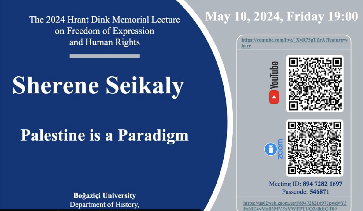 Hrant Dink anısına konferans: Bu yılın başlığı ‘Bir Paradigma olarak Filistin’